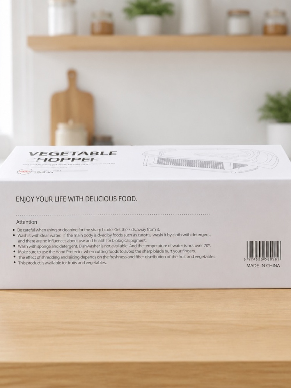 Vegetable Chopper - White Multi-Functional Kitchen Cutter - Picture 3 of 3